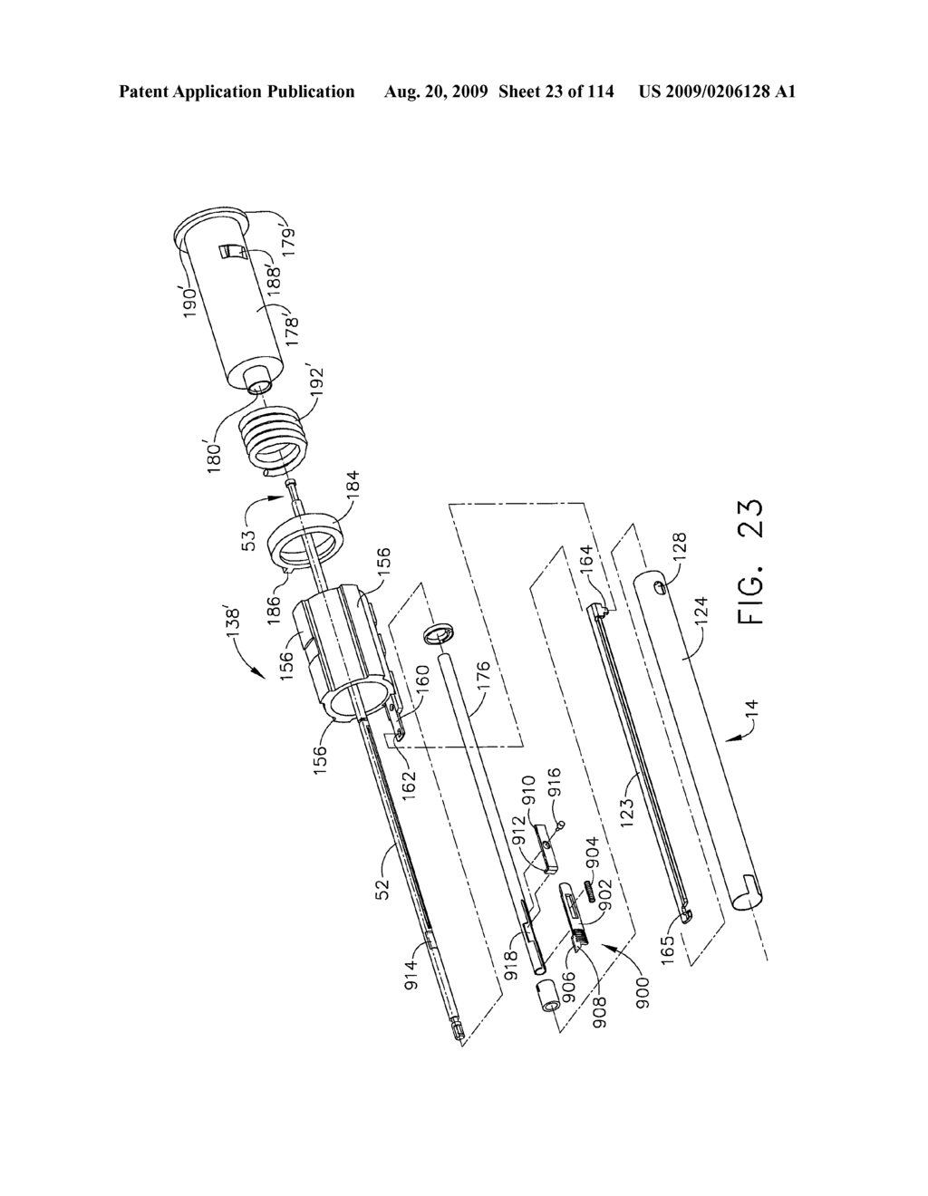 SURGICAL STAPLING APPARATUS WITH RETRACTABLE FIRING SYSTEMS - diagram, schematic, and image 24