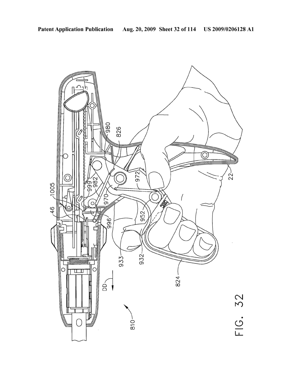 SURGICAL STAPLING APPARATUS WITH RETRACTABLE FIRING SYSTEMS - diagram, schematic, and image 33