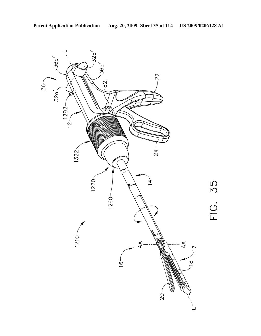 SURGICAL STAPLING APPARATUS WITH RETRACTABLE FIRING SYSTEMS - diagram, schematic, and image 36