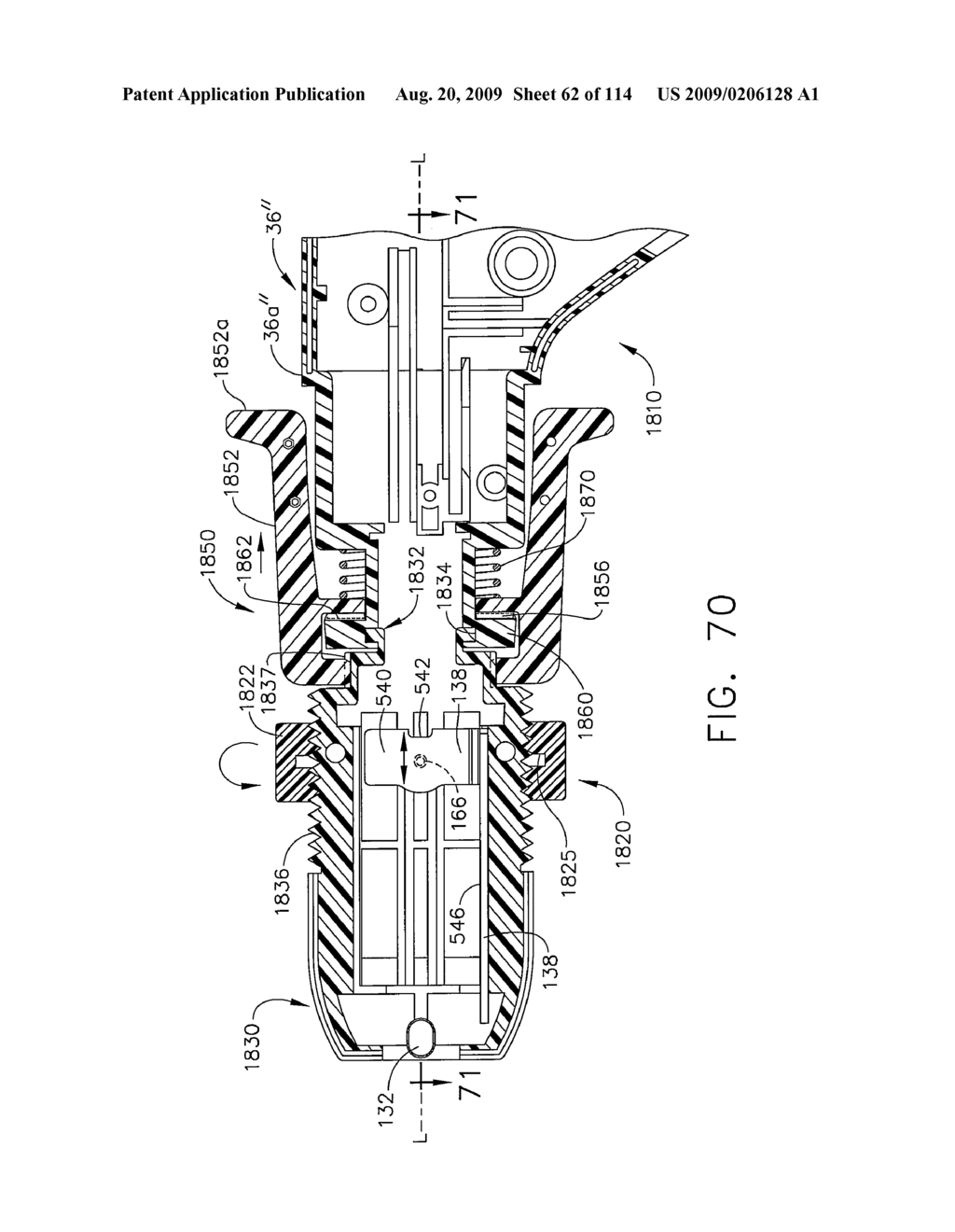 SURGICAL STAPLING APPARATUS WITH RETRACTABLE FIRING SYSTEMS - diagram, schematic, and image 63