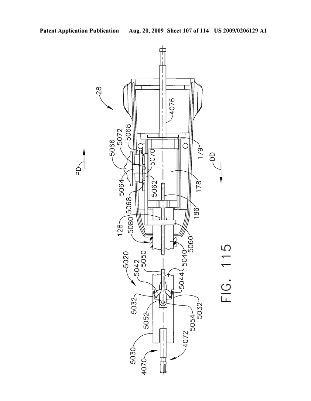 SURGICAL STAPLING APPARATUS WITH ARTICULATABLE COMPONENTS - diagram, schematic, and image 108