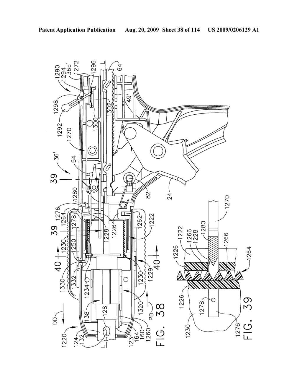 SURGICAL STAPLING APPARATUS WITH ARTICULATABLE COMPONENTS - diagram, schematic, and image 39