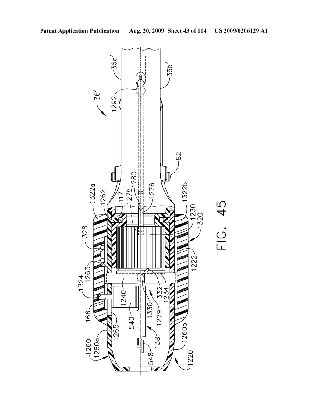 SURGICAL STAPLING APPARATUS WITH ARTICULATABLE COMPONENTS - diagram, schematic, and image 44