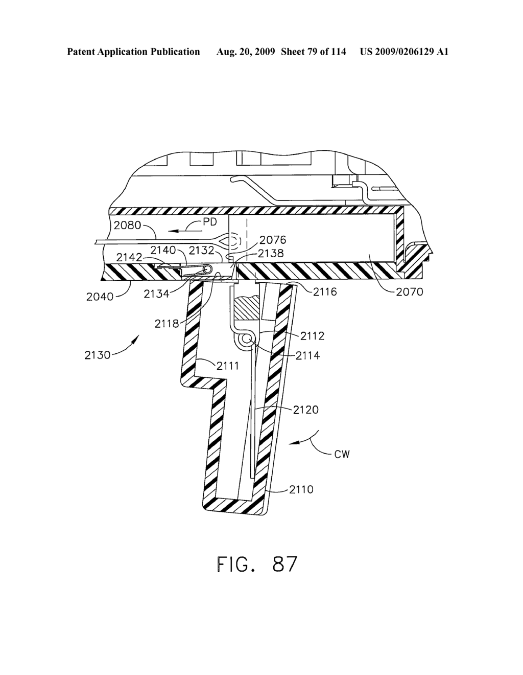 SURGICAL STAPLING APPARATUS WITH ARTICULATABLE COMPONENTS - diagram, schematic, and image 80