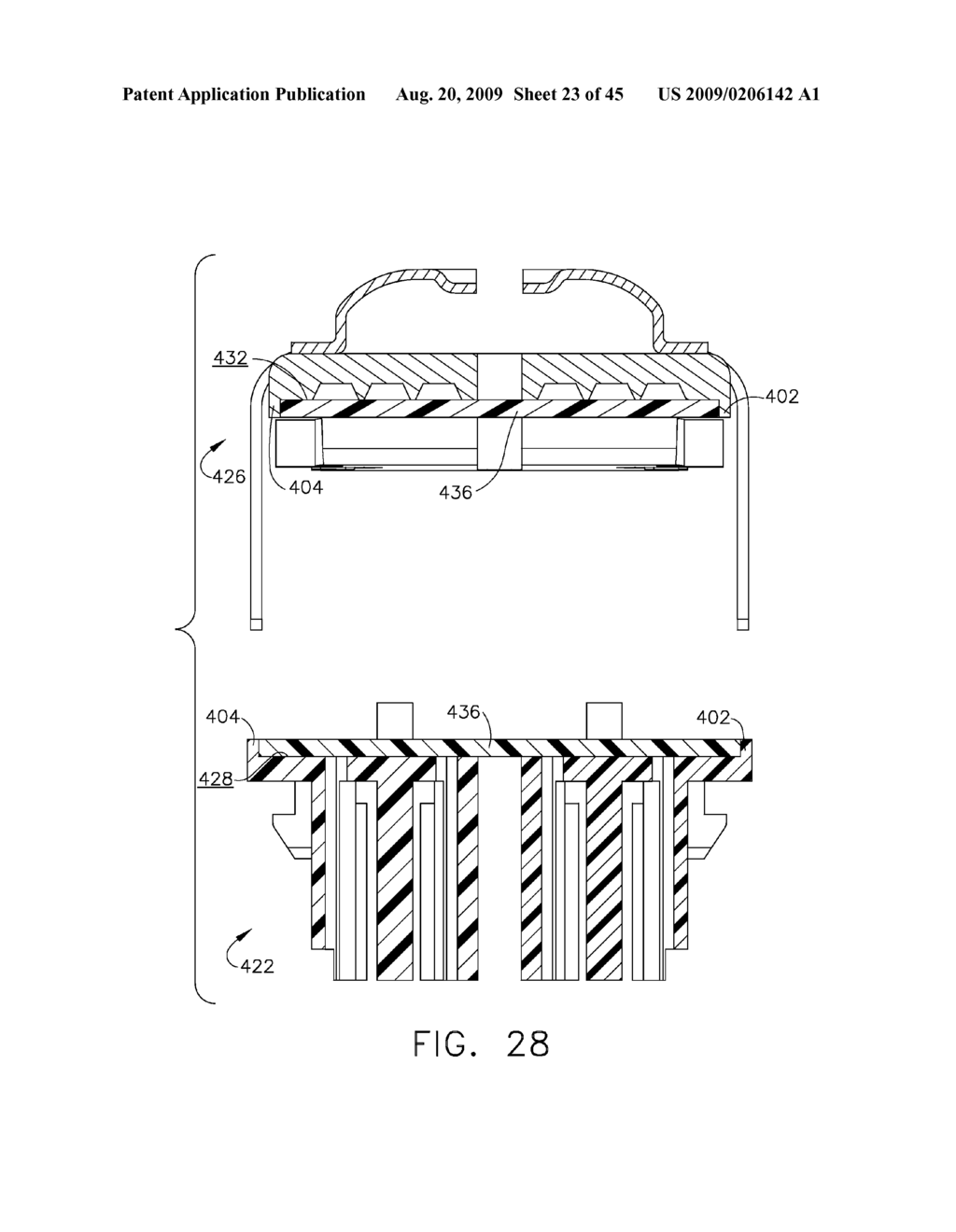 BUTTRESS MATERIAL FOR A SURGICAL STAPLING INSTRUMENT - diagram, schematic, and image 24