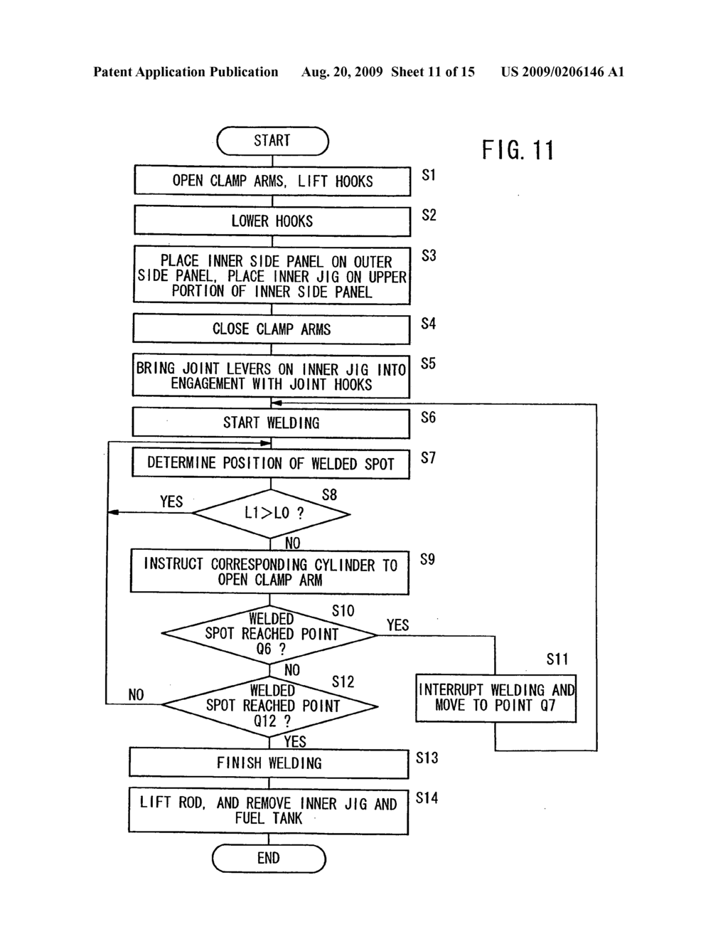 Welding method, welding system, and welding jig for robotically welding a motorcycle fuel tank - diagram, schematic, and image 12