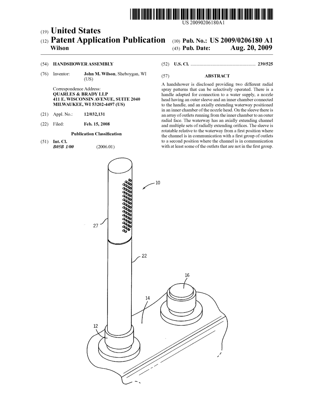 HANDSHOWER ASSEMBLY - diagram, schematic, and image 01