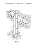 Wall bracket with integrated vertical lock diagram and image