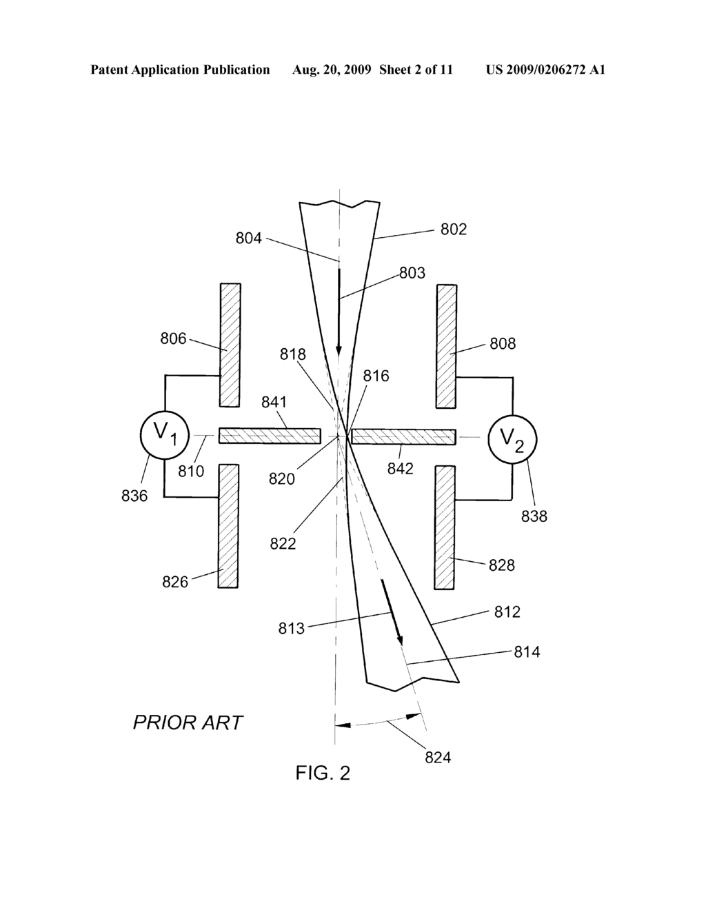 VARIABLE-RATIO DOUBLE-DEFLECTION BEAM BLANKER - diagram, schematic, and image 03