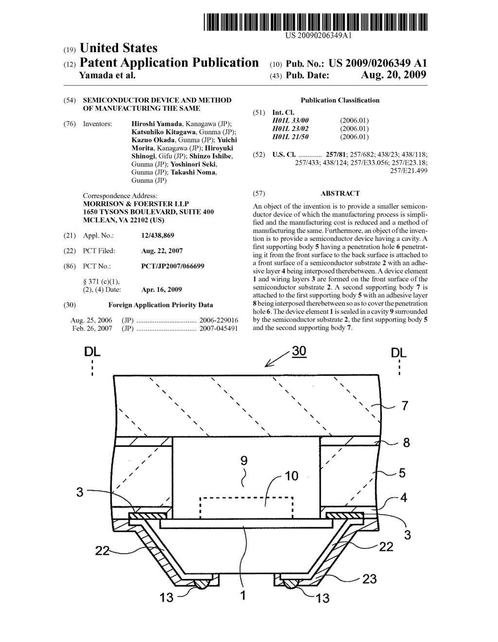 SEMICONDUCTOR DEVICE AND METHOD OF MANUFACTURING THE SAME - diagram, schematic, and image 01