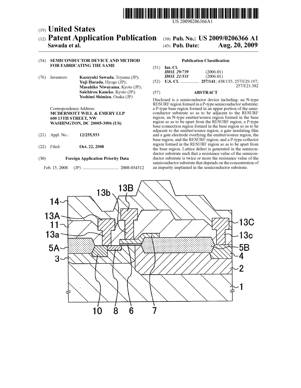 SEMICONDUCTOR DEVICE AND METHOD FOR FABRICATING THE SAME - diagram, schematic, and image 01