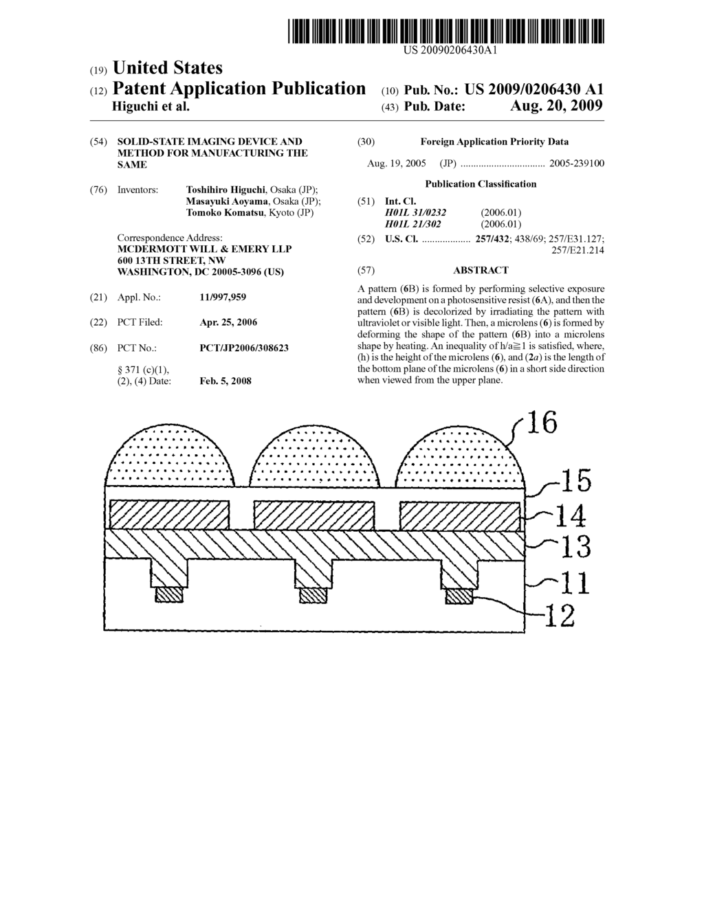 SOLID-STATE IMAGING DEVICE AND METHOD FOR MANUFACTURING THE SAME - diagram, schematic, and image 01