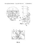 MODULE, NOZZLE AND METHOD FOR DISPENSING CONTROLLED PATTERNS OF LIQUID MATERIAL diagram and image