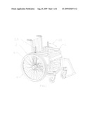 Lever Drive Wheelchair Transmission diagram and image