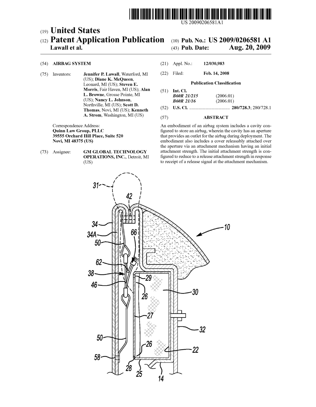 Airbag System - diagram, schematic, and image 01