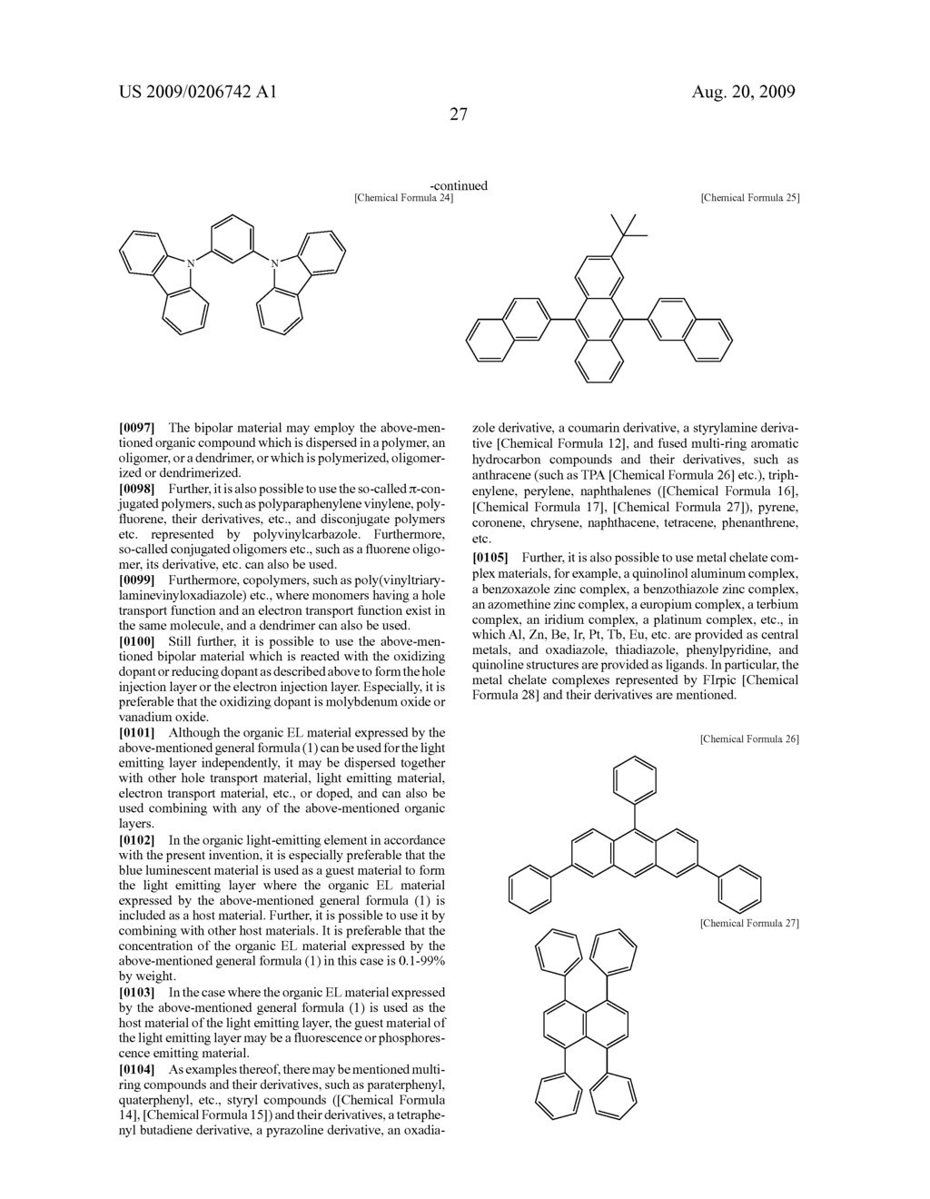 ORGANIC LIGHT-EMITTING ELEMENT - diagram, schematic, and image 31