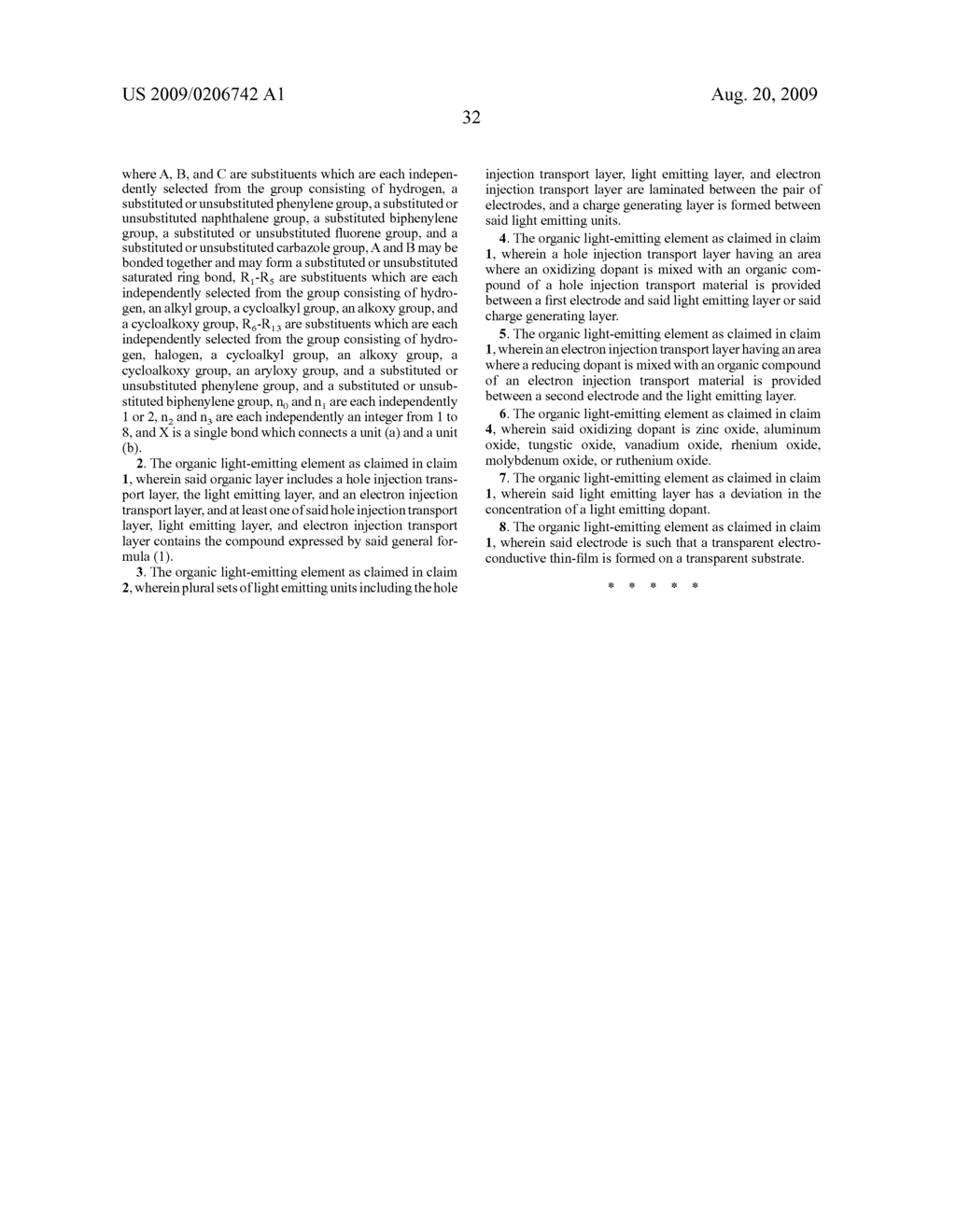 ORGANIC LIGHT-EMITTING ELEMENT - diagram, schematic, and image 36