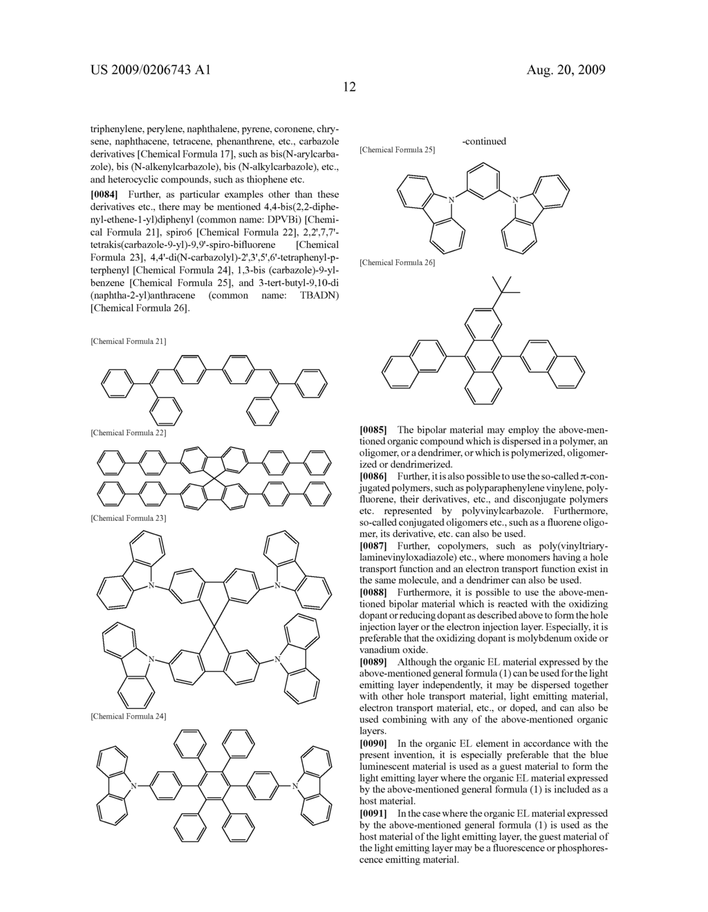 ORGANIC ELECTROLUMINESCENCE ELEMENT - diagram, schematic, and image 16