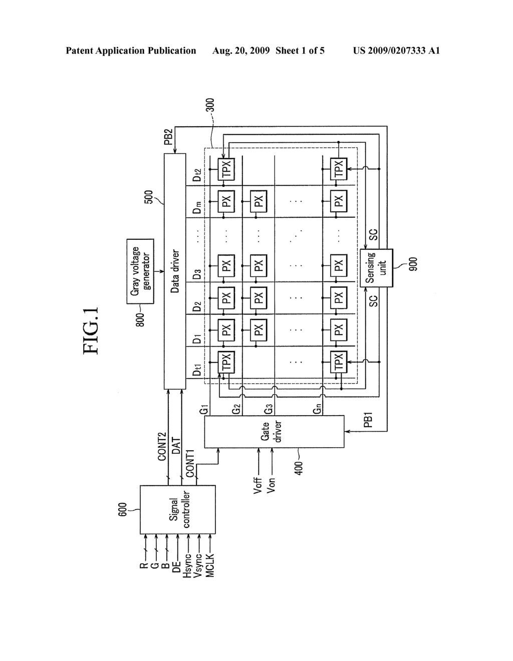 LIQUID CRYSTAL DISPLAY INCLUDING SENSING UNIT FOR COMPENSATION DRIVING - diagram, schematic, and image 02