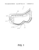 Combined lens rim injection molded with soft raw material diagram and image