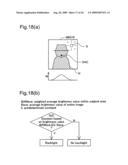Backlight adjustment processing of image using image generation record information diagram and image