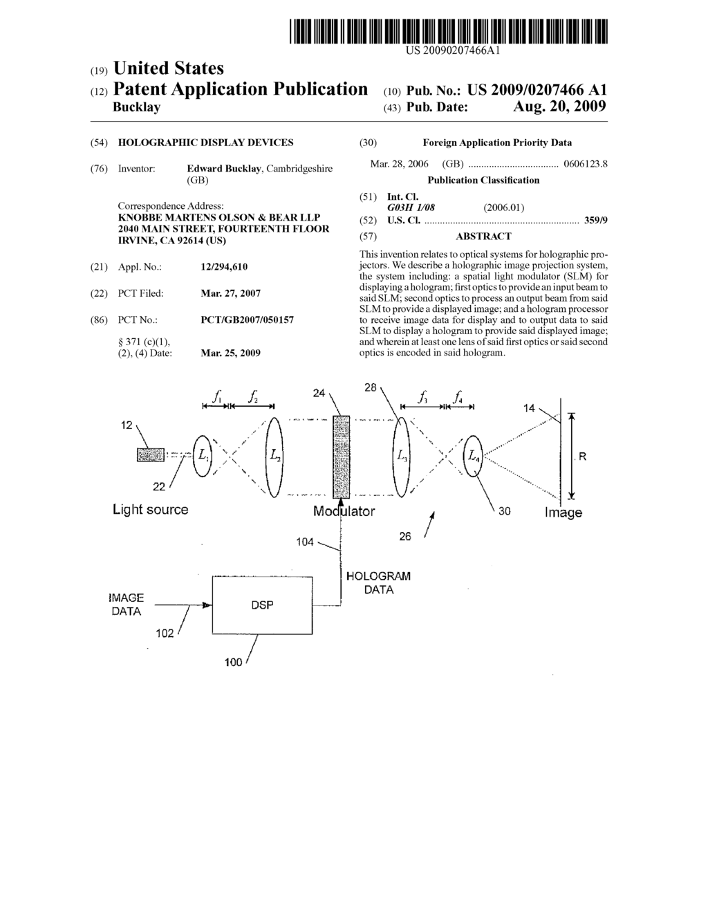 HOLOGRAPHIC DISPLAY DEVICES - diagram, schematic, and image 01