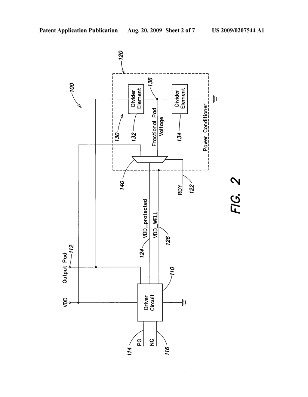 Output driver with overvoltage protection - diagram, schematic, and image 03