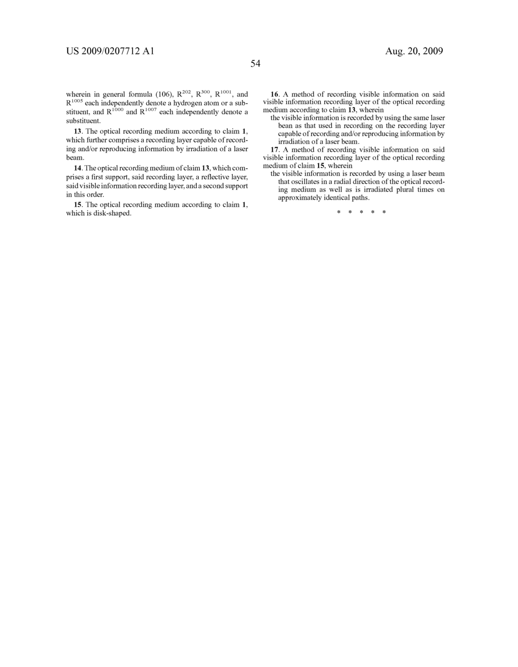 OPTICAL RECORDING MEDIUM AND METHOD OF RECORDING VISIBLE INFORMATION - diagram, schematic, and image 58