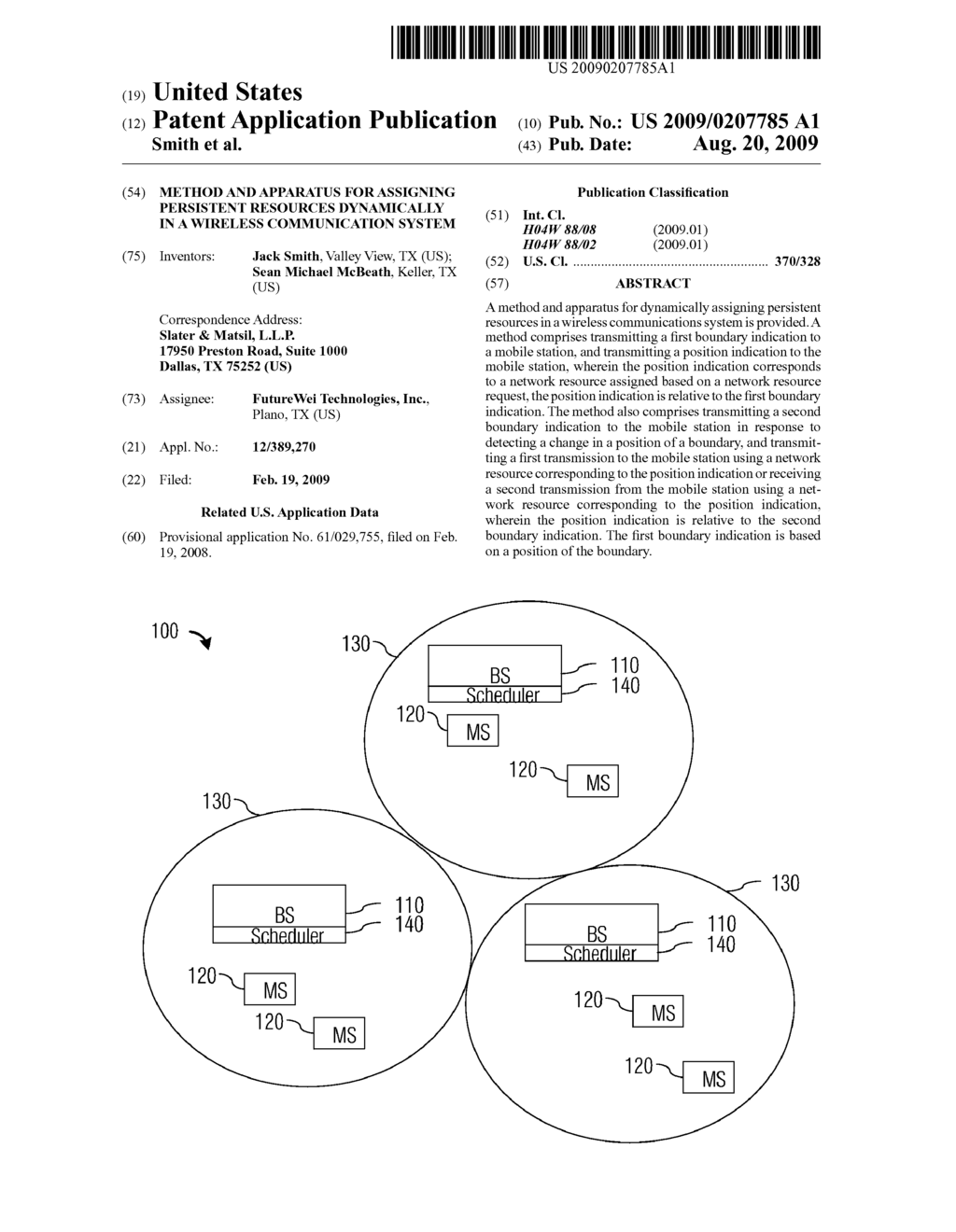 Method and Apparatus for Assigning Persistent Resources Dynamically in a Wireless Communication System - diagram, schematic, and image 01