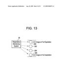 METHOD FOR GENERATING A REGISTERED IMAGE RELATIVE TO A CARDIAC CYCLE AND A RESPIRATORY CYCLE OF A PERSON diagram and image