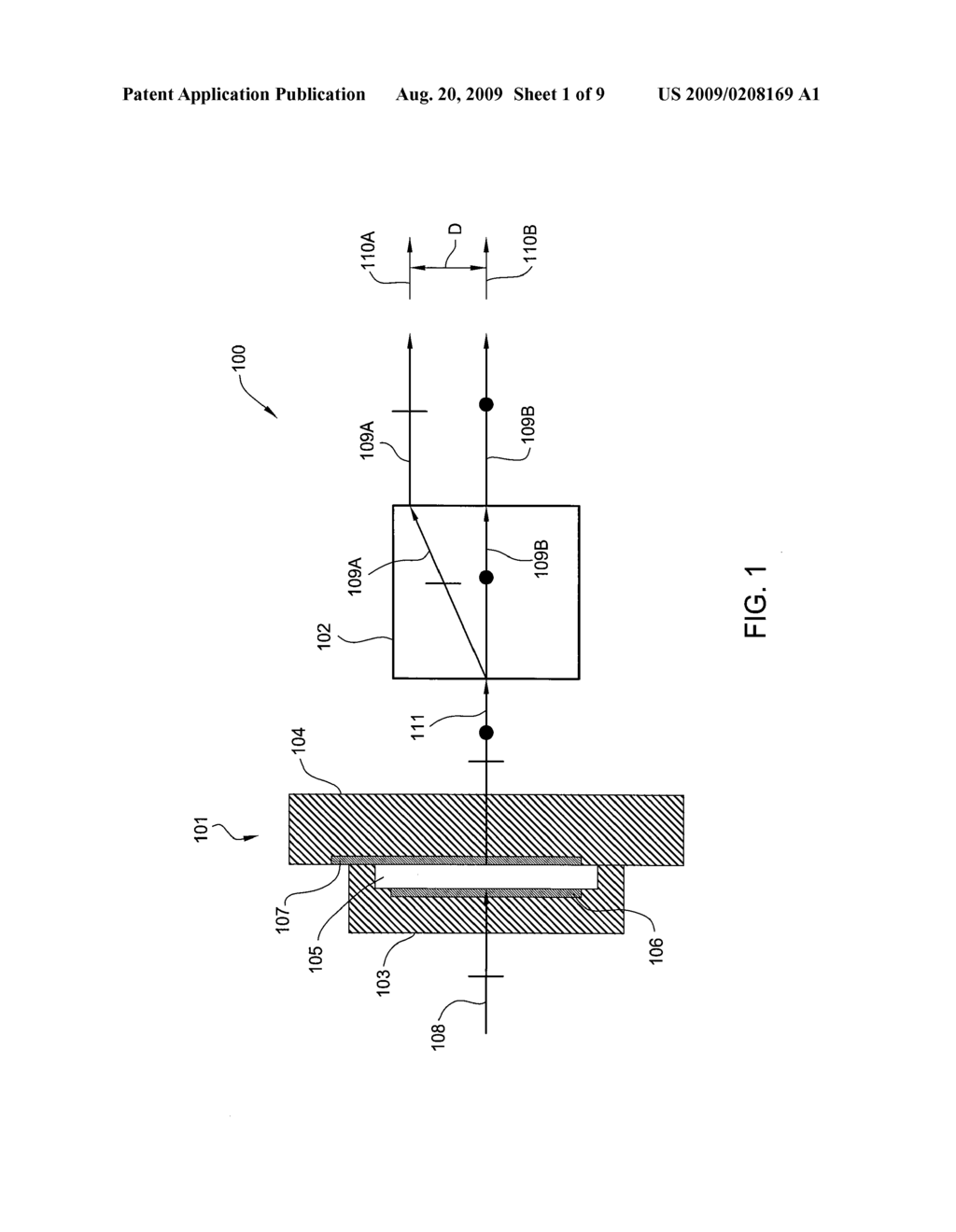 OPTICAL SWITCHING DEVICE WITH RECONFIGURABLE CHANNEL SPACING - diagram, schematic, and image 02