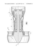 LARGE FILLET AIRFOIL WITH FANNED COOLING HOLE ARRAY diagram and image