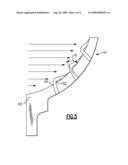 LARGE FILLET AIRFOIL WITH FANNED COOLING HOLE ARRAY diagram and image