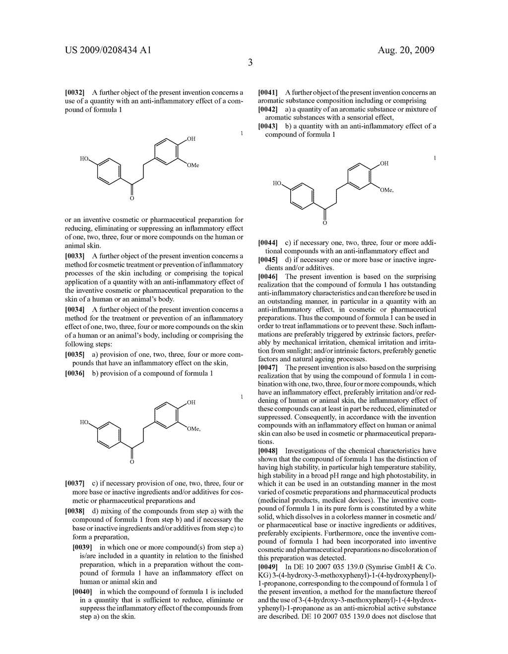 3-(4-hydroxy-3-methoxyphenyl)-1-(4-hydroxyphenyl)-1-propanone and its use in cosmetic and pharmaceutical preparations - diagram, schematic, and image 04