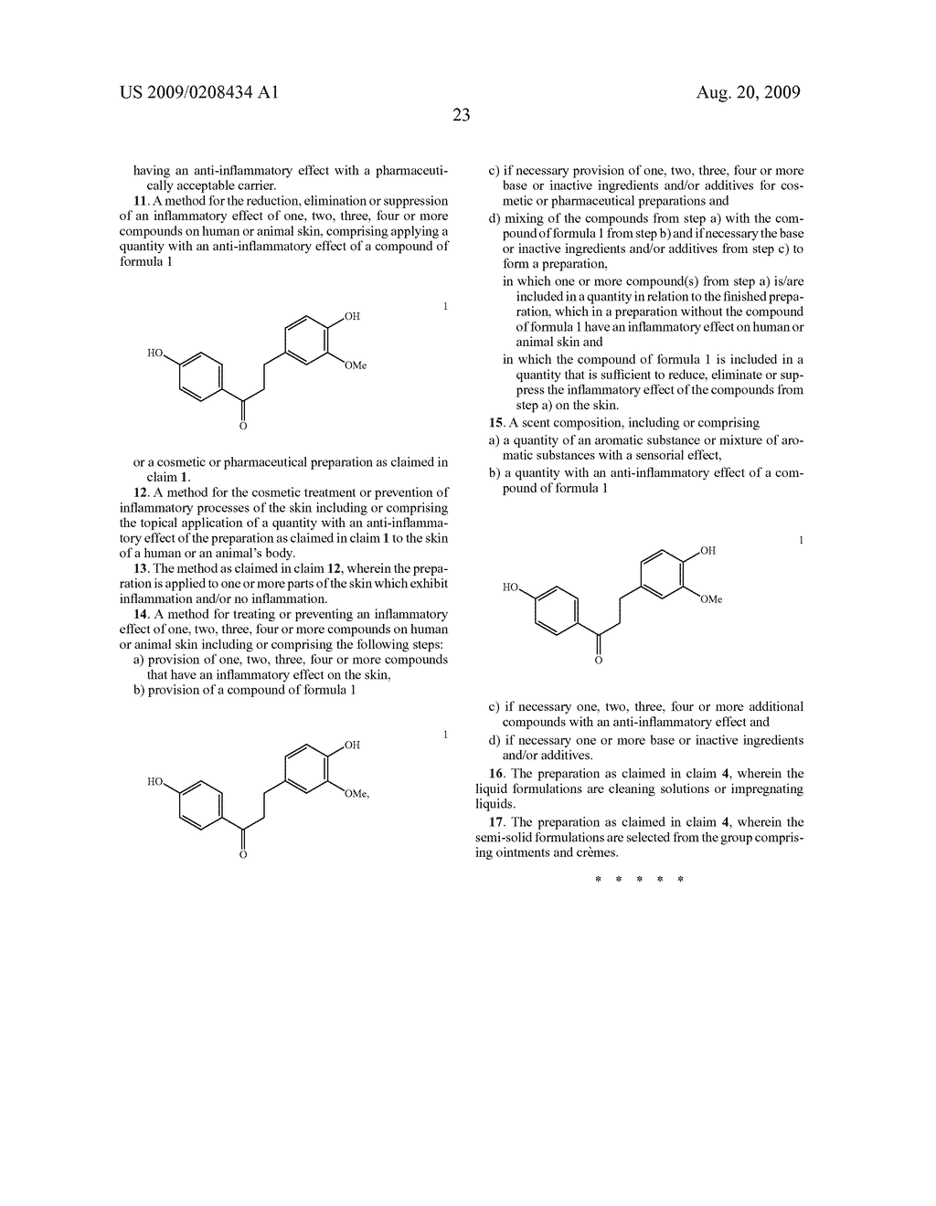 3-(4-hydroxy-3-methoxyphenyl)-1-(4-hydroxyphenyl)-1-propanone and its use in cosmetic and pharmaceutical preparations - diagram, schematic, and image 24