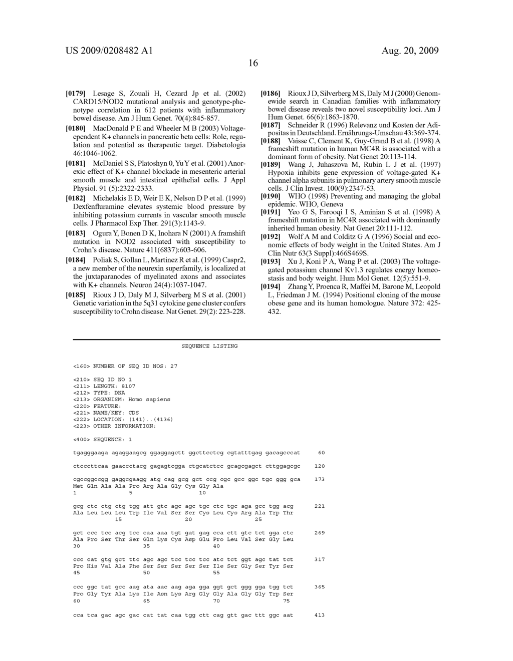 HUMAN OBESITY SUSCEPTIBILITY GENE ENCODING A MEMBER OF THE NEUREXIN FAMILY AND USES THEREOF - diagram, schematic, and image 18