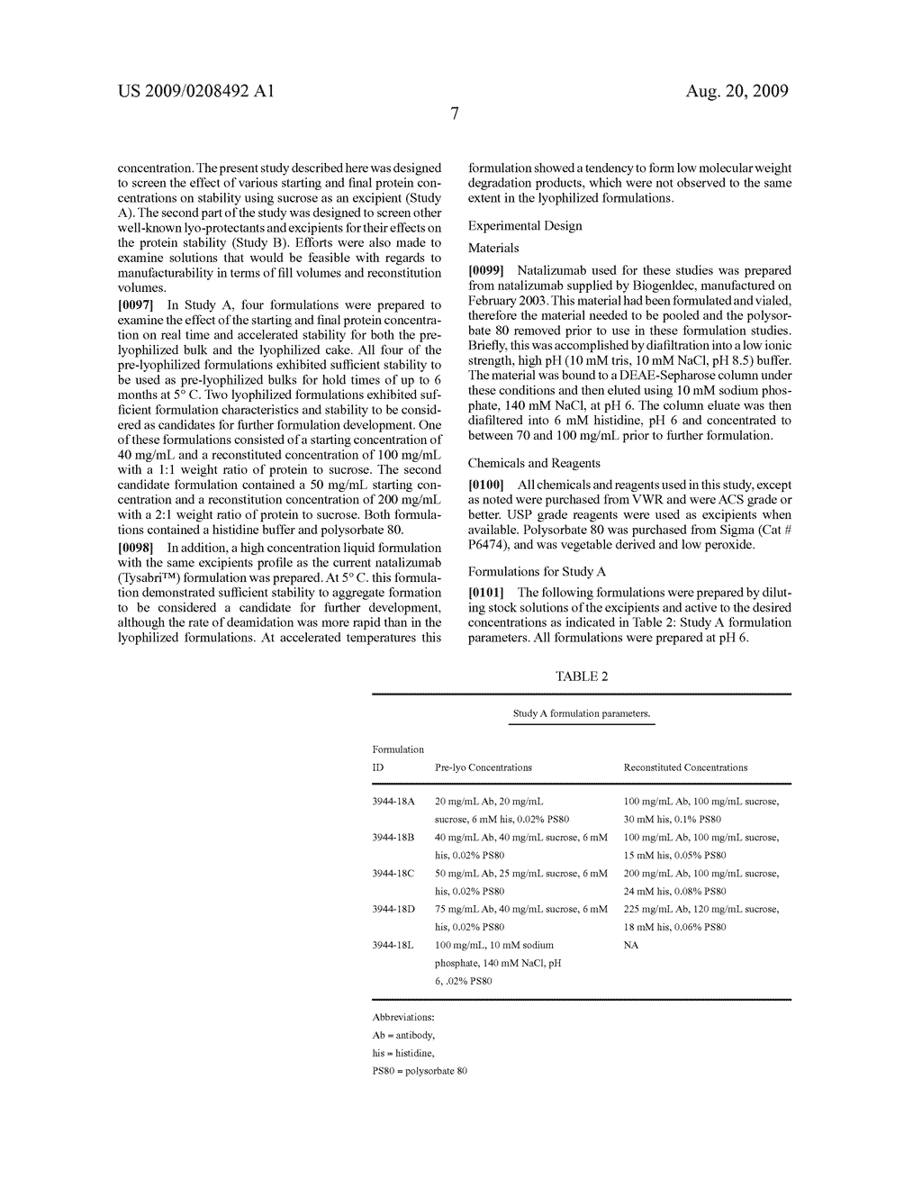 Lyophilized Immunoglobulin Formulations and Methods of Preparation - diagram, schematic, and image 36