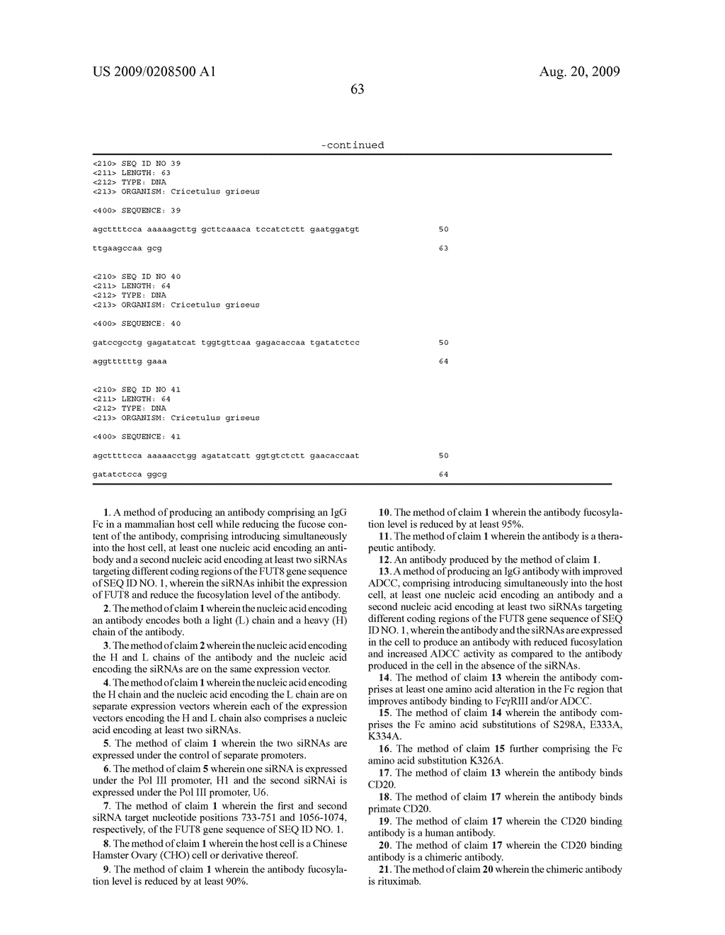 Method of producing antibodies with improved function - diagram, schematic, and image 82