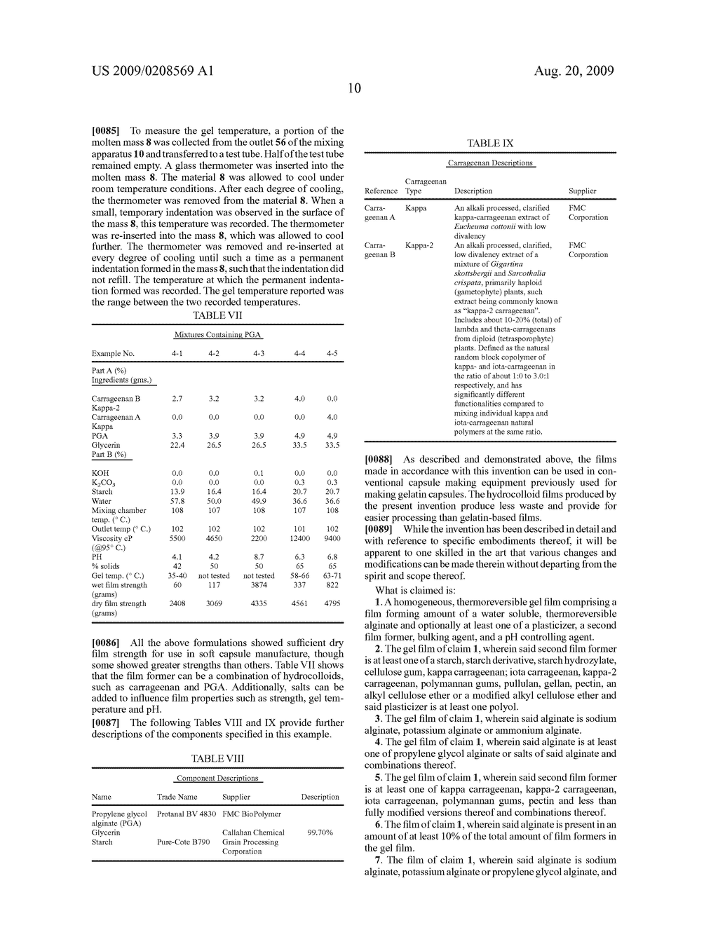 Homogeneous, Thermoreversible Alginate Films and Soft Capsules Made Therefrom - diagram, schematic, and image 16