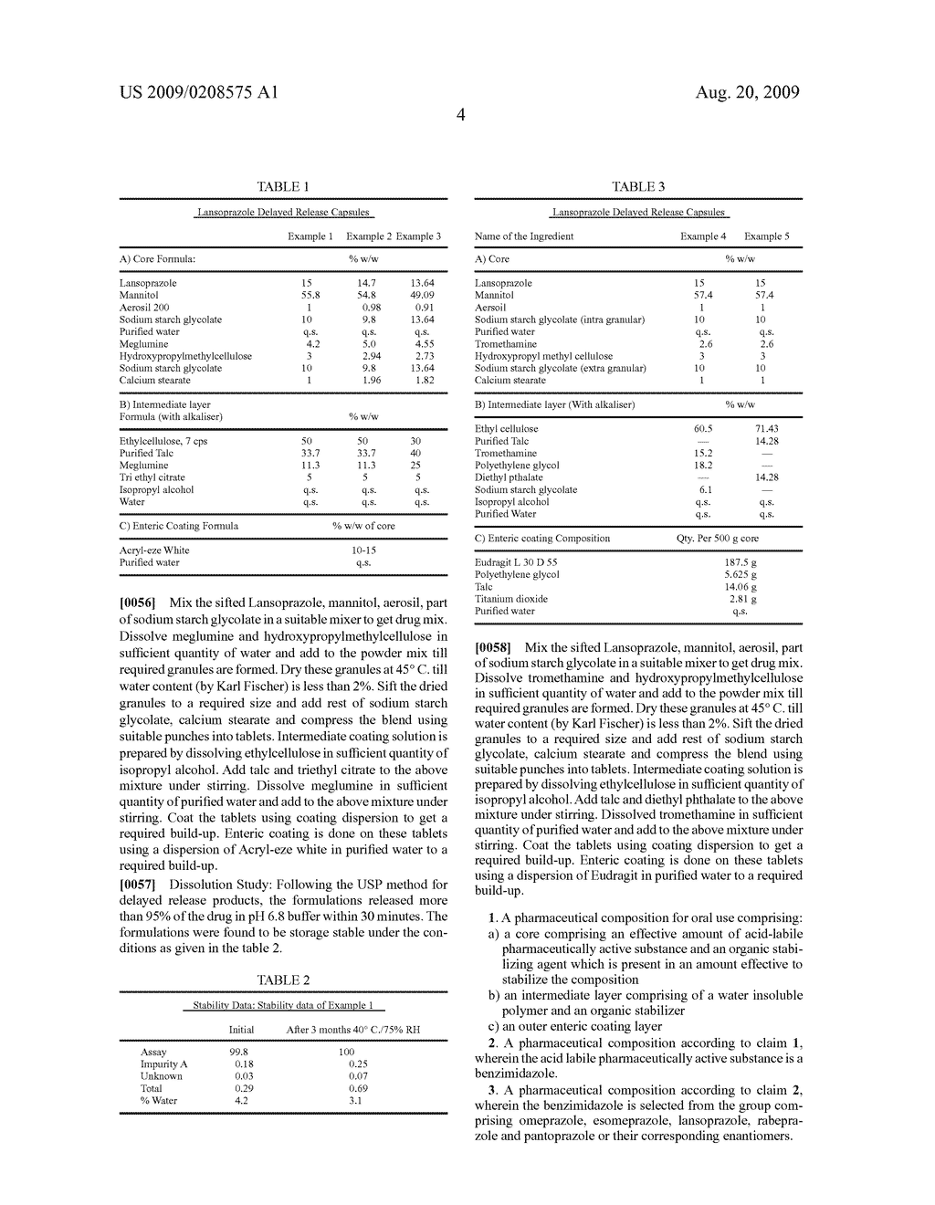 Pharmaceutical Composition Of Acid Labile Substances - diagram, schematic, and image 05