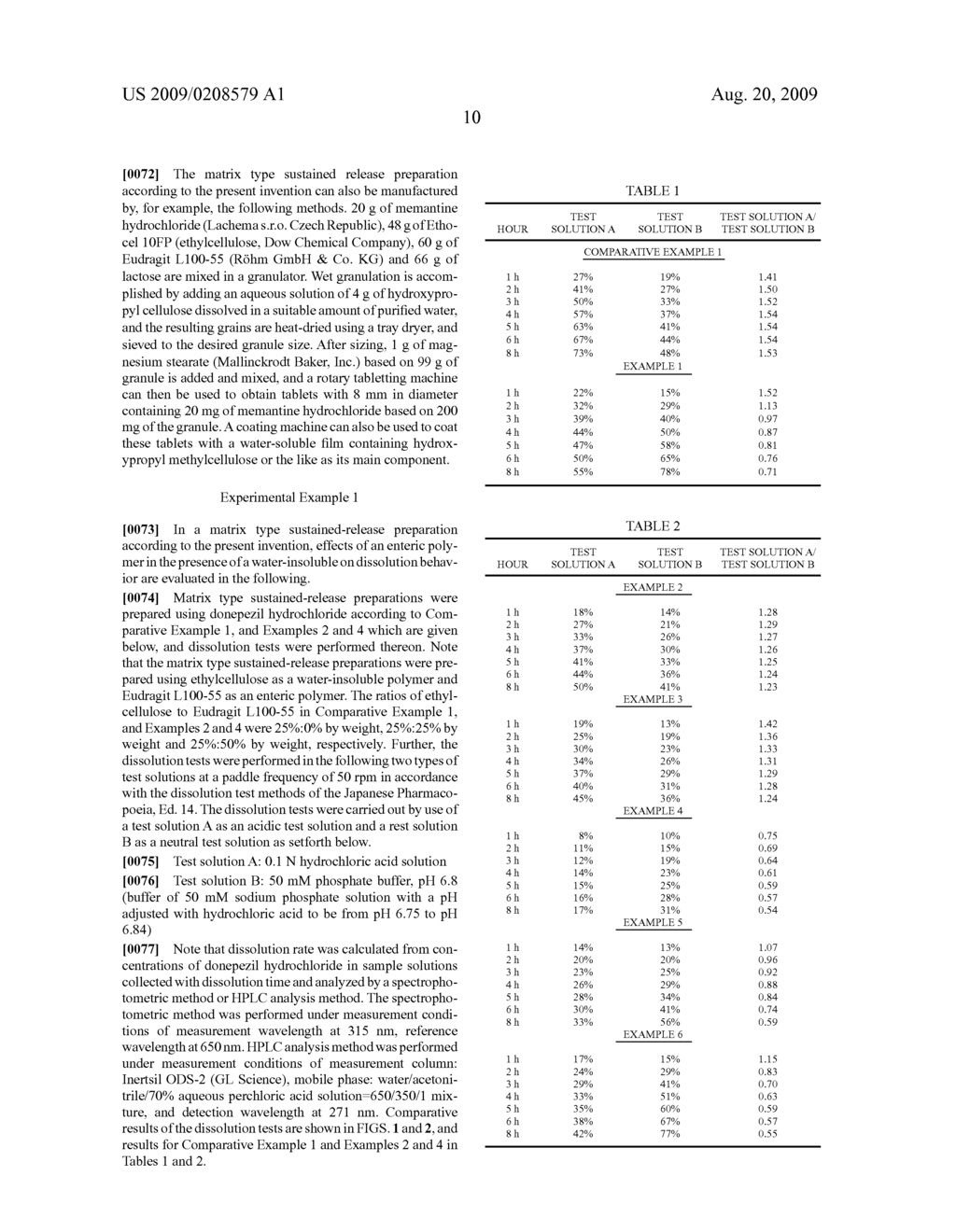 Matrix Type Sustained-Release Preparation Containing Basic Drug or Salt Thereof, and Method for Manufacturing the Same - diagram, schematic, and image 20