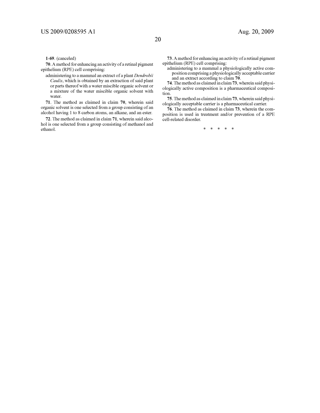 Extract of plant Dendrobii caulis and preparing process thereof - diagram, schematic, and image 54