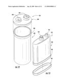 BATTERY WITH INTEGRALLY FORMED TERMINAL diagram and image