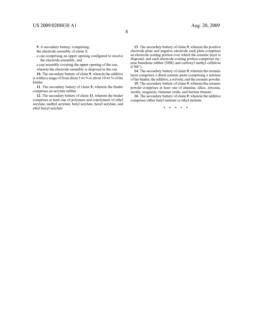 ELECTRODE ASSEMBLY AND SECONDARY BATTERY HAVING THE SAME - diagram, schematic, and image 12