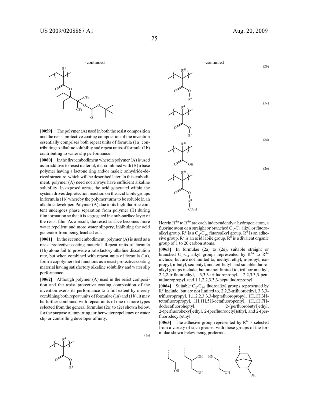 Resist Composition, Resist Protective Coating Composition, and Patterning Process - diagram, schematic, and image 26