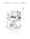 Device for machining, in particular eroding and grinding, rotational work-pieces provided with cutting edges diagram and image