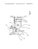 Device for machining, in particular eroding and grinding, rotational work-pieces provided with cutting edges diagram and image