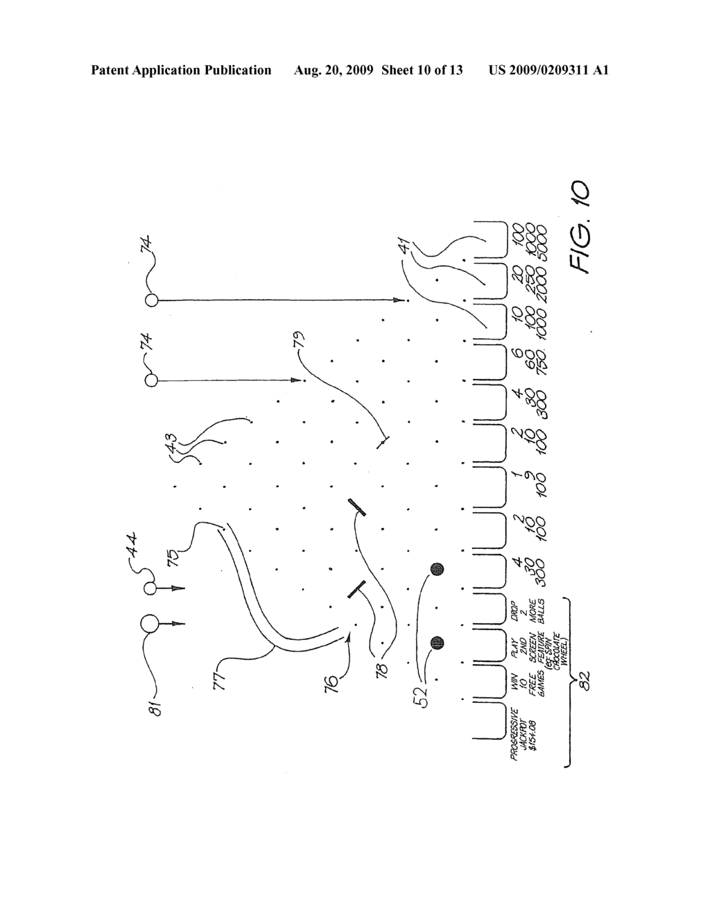 SLOT MACHINE PIN AND BALL GAME - diagram, schematic, and image 11