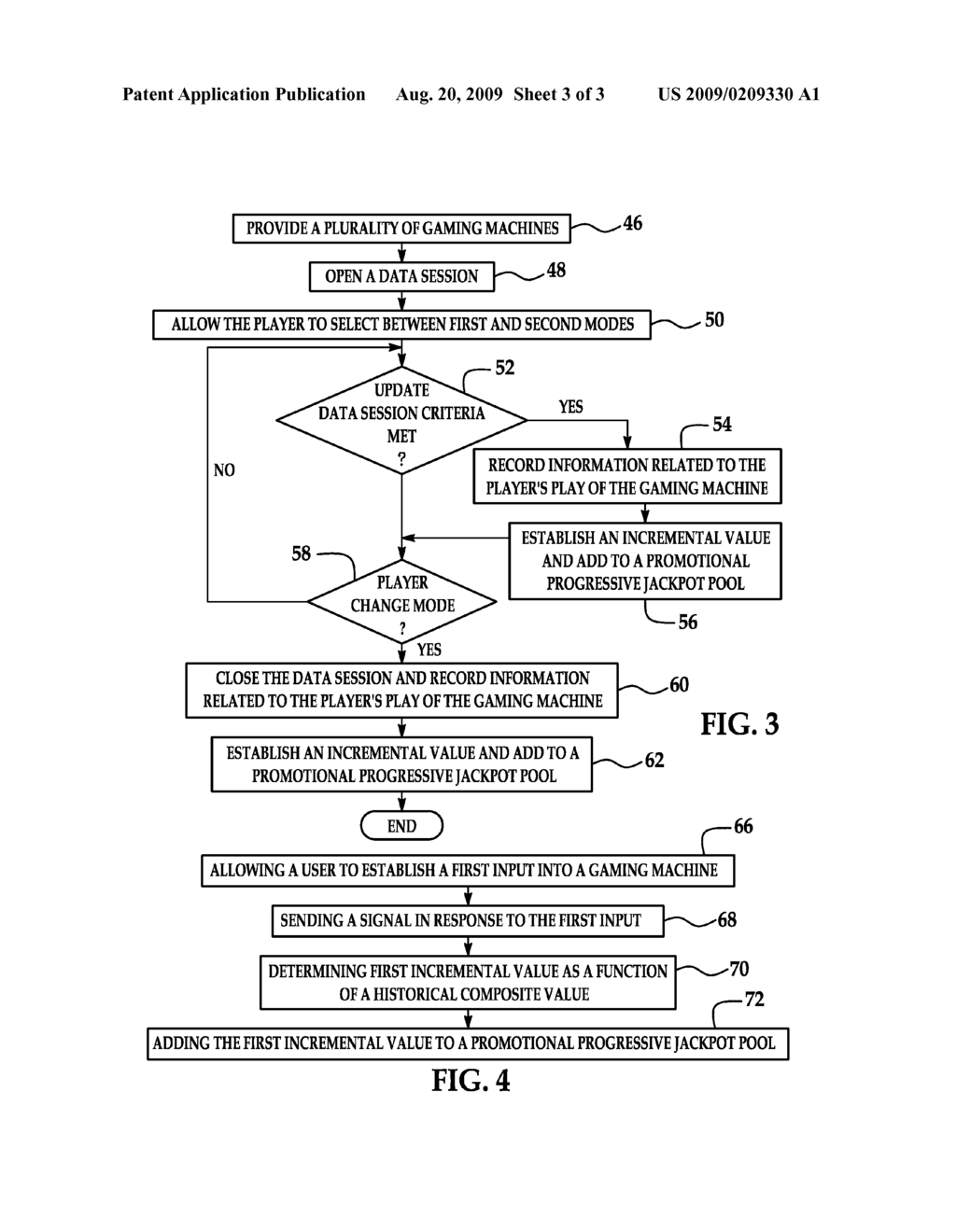 Method for Establishing Promotional Progressive Jackpot Pools in Response to a Change in Mode - diagram, schematic, and image 04