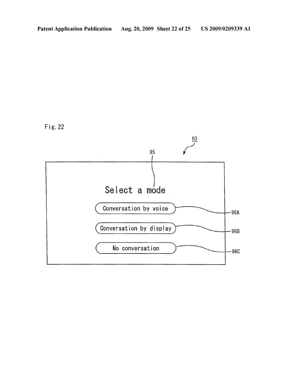 Gaming Apparatus Capable of Conversation with Player, Control Method Thereof, Gaming System Capable of Conversation with Player, and Control Method Thereof - diagram, schematic, and image 23